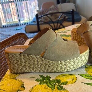 Lucky Brand Chunky Boho Espadrille Platform